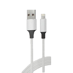 Кабель USB <--> Lightning  1.2м MAVERICK PC C2 в переплете, черно-белый