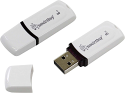 USB 8Gb SMARTBUY Paean White