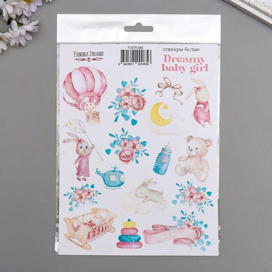 Набор стикеров "Dreamy baby girl" 16 шт 5490650