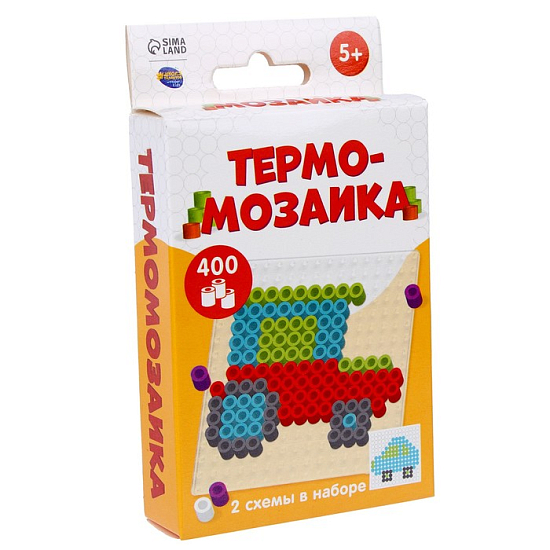 Термомозаика «Автомобили» с пинцетом