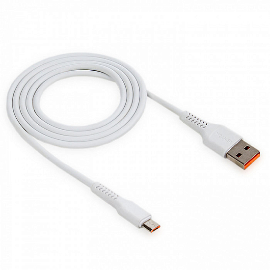 Кабель USB <--> microUSB  1.0м WALKER C315 белый