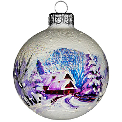 Шар "Снежная зима 2", 65мм, в подарочной упаковке КУ-65-224247