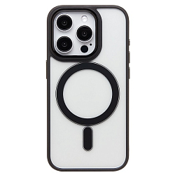 Задняя накладка SM004 SafeMag для iPhone 15 Pro (black)