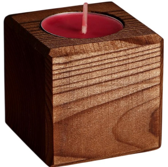 Декоративный подсвечник "Мокко", со свечой "Вишня" 5149941