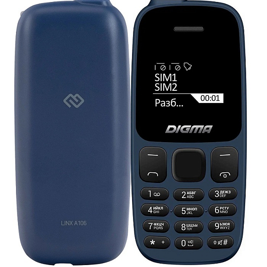 Телефон DIGMA Linx A106 синий