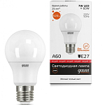 Лампа Gauss LED Elementary A60 7W/2700K/ E27 груша, теплый белый