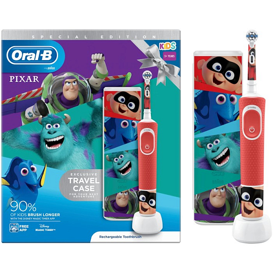 Зубная щетка ORAL-B Pixar красный