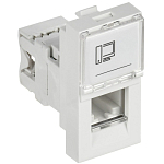 Розетка информационная РКИ-10-00-П RJ-45 UTP кат.5e (на 1 модуль) ПРАЙМЕР белая IEK