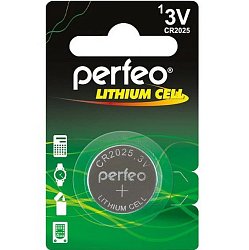 Элемент питания PERFEO CR2025 BL-1