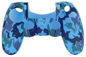 Защитная насадка PS4 Silicon Case Non-Slip Black-Camouflage Blue