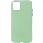Cиликоновый чехол STR для iPhone 11 Pro плотный матовый (серия Colors) (фисташковый)