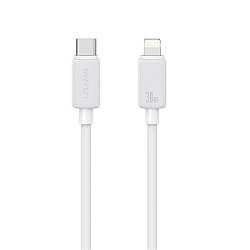 Кабель Ligtning <--> Type-C  3.0м USAMS US-SJ702 KY Series, белый, 30Вт