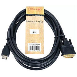 Кабель HDMI <--> DVI  3.0м TV-COM LCG135E-3M