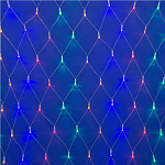 Гирлянда светодиодная UNIEL "Сетка" с эффектом мерцания ULD-N1515-96/TTK MULTI IP44 1,5х1,5м. (UL-00007218)