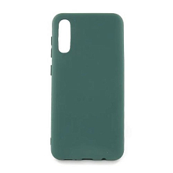 Силиконовый чехол FAISON для SAMSUNG Galaxy A11, №44, Silicon Case, матовый, тёмный, зелёный