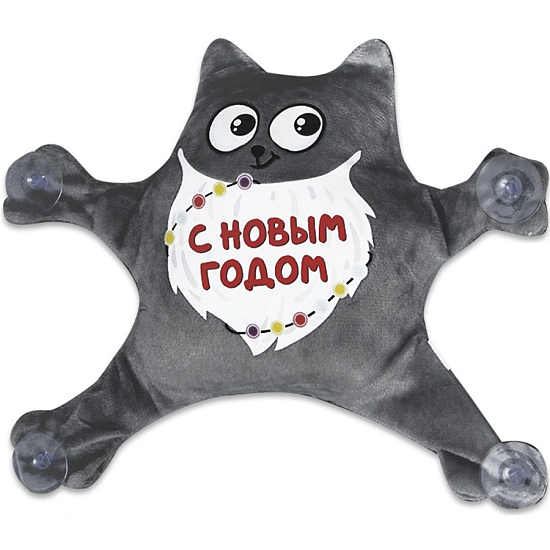 Автоигрушка «С Новым Годом», котик, на присосках