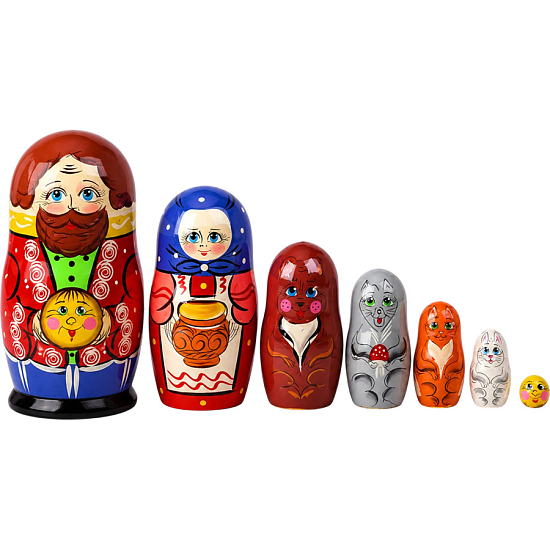 Матрешка "Колобок" 7 перс. УТМ01521374