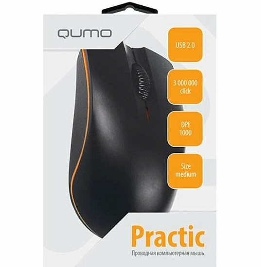 Мышь QUMO Practic Office M90 черный