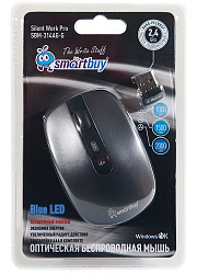 Мышь БП SMARTBUY 314AG Gray, Blue LED (SBM-314AG-G)