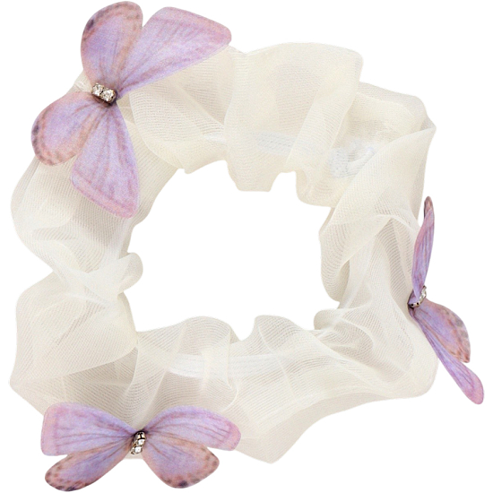 Резинка для волос «Бабочки» бежевая, Принцессы Дисней 10894792