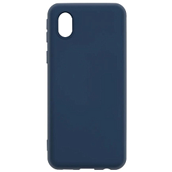 Силиконовый чехол SILICONE CASE для Samsung Galaxy A01 Core (Синий)