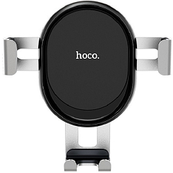 Автомобильный держатель HOCO, CA56 Plus, чёрный, серебряная вставка