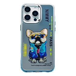 Задняя накладка PC092 для iPhone 15 Pro Max (собака) (transparent)