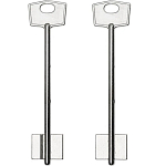 Заготовка ключа Галеон-1 117*22*18 мм, лат., лит.