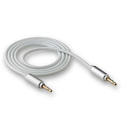 Кабель Jack 3.5 <--> Jack 3.5  1.0м WALKER WCA-245 белый (в пакете)