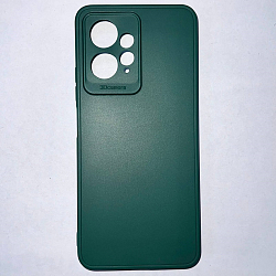 Задняя накладка Мобилис для Xiaomi Redmi Note 12 (4G), темно-зеленый , матовая с защитой камеры