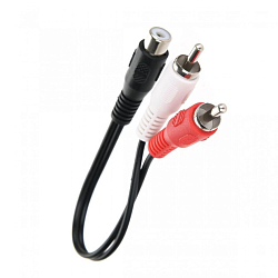 Разветвитель 1RCA <--< 2RCA  0.2м Телеком <TAV4355-0.2M>