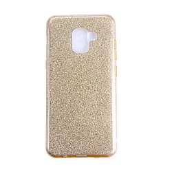 Силиконовый чехол NEYPO для SAMSUNG Galaxy A8 Plus (2018) глянцевый, золотой (BRILLIANT)