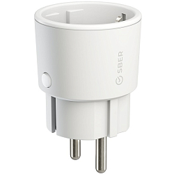 Умная розетка Sber SBDV-00018 Wi-Fi белый