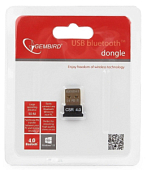 Адаптер-Bluetooth GEMBIRD BTD-MINI5, v.4.0, 50 метров, до 24 Мбит/сек, USB