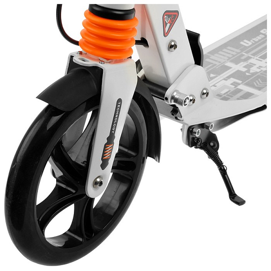 Самокат SCOOTER, амортизатор, ABEC 5, цвет белый