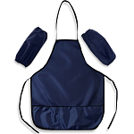Фартук для труда + нарукавники, размер M (рост 122-158), Calligrata темно-синий