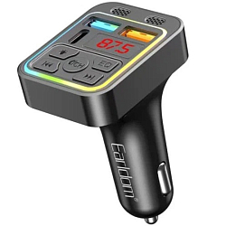 FM модулятор Earldom ET-M108 (2USB выхода + USB-C, Bluetooth) 3.1A