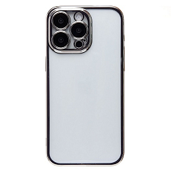 Задняя накладка PC073 для iPhone 15 Pro Max (silver) с закрытой камерой