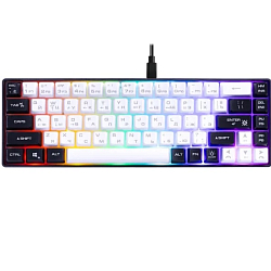 Клавиатура DEFENDER Aris GK-349 RU, белый/черный