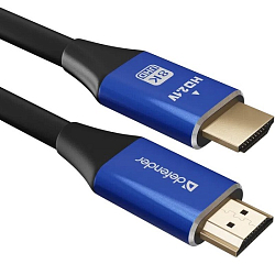 Кабель HDMI <--> HDMI  5.0м DEFENDER,  черный/синий, ver 2.1 (87333)