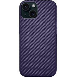 Силиконовый чехол K-DOO для iPhone 15 Mag Noble Collection Carbon purple