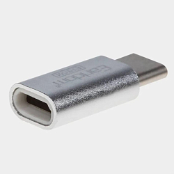 Переходник OTG Type-C EARLDOM ET-TC01 microUSB, плоский, золотой