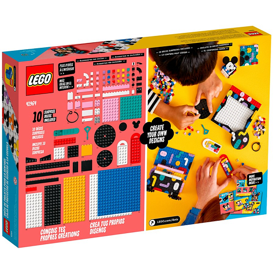 Конструктор LEGO DOTS 41964 Коробка «Снова в школу» с Микки и Минни Маусами