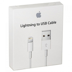 Кабель USB <--> Iphone 5/6/7  белый в коробке вид 2