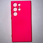 Задняя накладка ZIBELINO Soft Case для Samsung Galaxy S24 Ultra (фуксия)