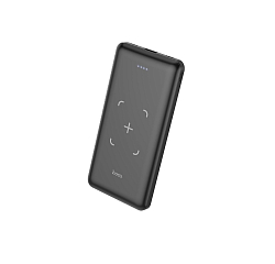 Внешний АКБ HOCO J50 (10000mAh) (1USB) черный, QI, 2.0A