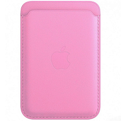 Кошелек для карт MagSafe Leather Wallet для Apple iPhone розовый