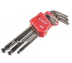 Набор шестигранных ключей МАСТЕР, 1,5-10 мм, 9 предметов, большой