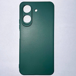Задняя накладка Мобилис для Xiaomi Redmi 13C/Poco C65, темно-зеленый, матовая с защитой камеры