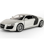 Машинка WELLY 1:24 Audi R8 Coupe, серебристый 22493W